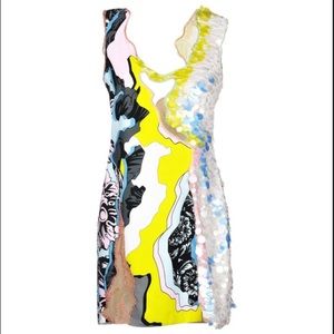 Limited Edition Versace Runway Cut Out Bead Dress IT38